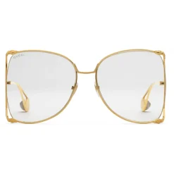 Gucci Eyewear Gucci - Oversized Round Metal Glasses - Gold - - Avvenice^ Sunglasses & Eyewear