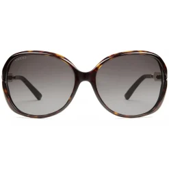 Gucci Eyewear Gucci - Oversized Round Sunglasses in Metal and Acetate - Dark Turtle - - Avvenice