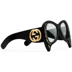 Gucci Eyewear Gucci - Oversized Sunglasses with Mother-of-Pearl Details - Black - - Avvenice^ Sunglasses & Eyewear