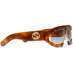 Gucci Eyewear Gucci - Rectangular Acetate Sunglasses - Turtle - - Avvenice^ Sunglasses & Eyewear