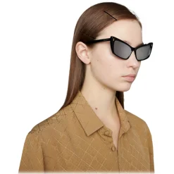 Gucci Eyewear Gucci - Rectangular Acetate Sunglasses - Shiny Black - - Avvenice^ Sunglasses & Eyewear
