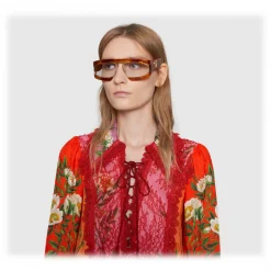 Gucci Eyewear Gucci - Rectangular Acetate Sunglasses - Turtle - - Avvenice^ Sunglasses & Eyewear