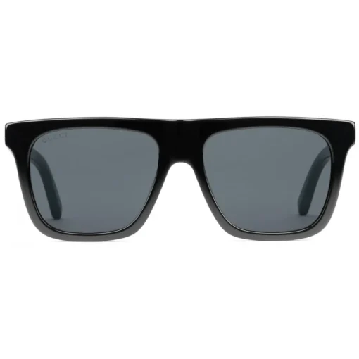 Gucci Eyewear Gucci - Rectangular Frame Acetate Sunglasses - Black Acetate Grey Lens - - Avvenice