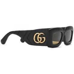 Gucci Eyewear Gucci - Rectangular Frame Ayers Sunglasses - Black - - Avvenice