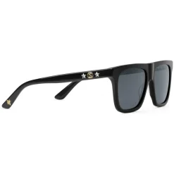 Gucci Eyewear Gucci - Rectangular Frame Acetate Sunglasses - Black Acetate Grey Lens - - Avvenice