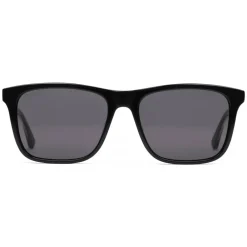 Gucci Eyewear Gucci - Rectangular Metal Sunglasses - Polished Black Acetate - - Avvenice