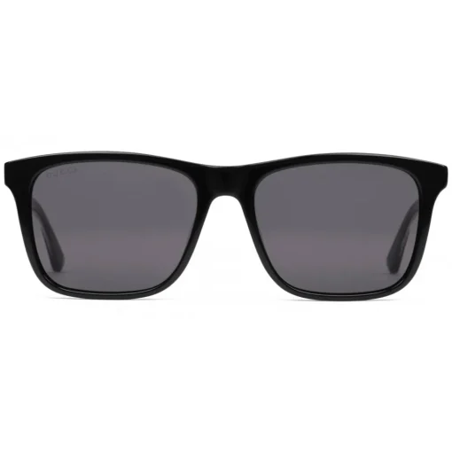 Gucci Eyewear Gucci - Rectangular Metal Sunglasses - Polished Black Acetate - - Avvenice
