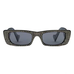 Gucci Eyewear Gucci - Rectangular Sunglasses with Crystals - Black - - Avvenice^ Sunglasses & Eyewear