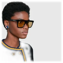 Gucci Eyewear Gucci - Rectangular-Frame Acetate Sunglasses - Black Acetate - - Avvenice^ Sunglasses & Eyewear