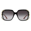 Gucci Eyewear Gucci - Round Acetate and Metal Sunglasses - Black - - Avvenice