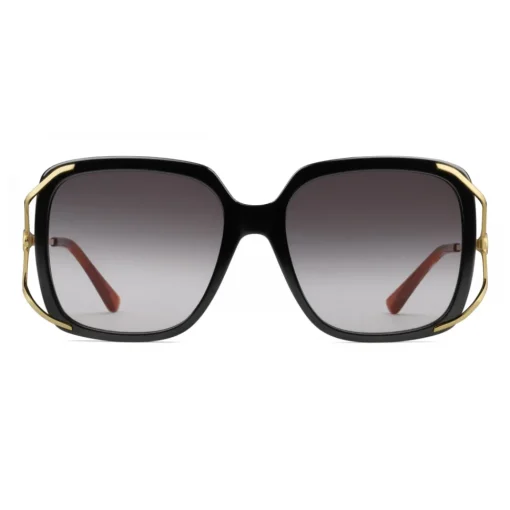 Gucci Eyewear Gucci - Round Acetate and Metal Sunglasses - Black - - Avvenice