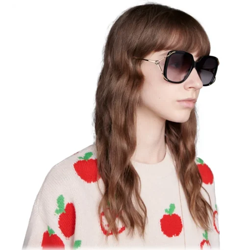 Gucci Eyewear Gucci - Round Acetate and Metal Sunglasses - Black - - Avvenice