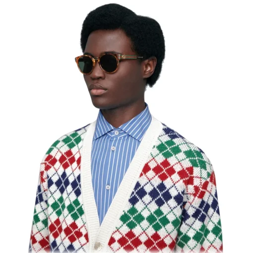 Gucci Eyewear Gucci - Round Acetate and Metal Sunglasses - Tortoiseshell - - Avvenice^ Sunglasses & Eyewear