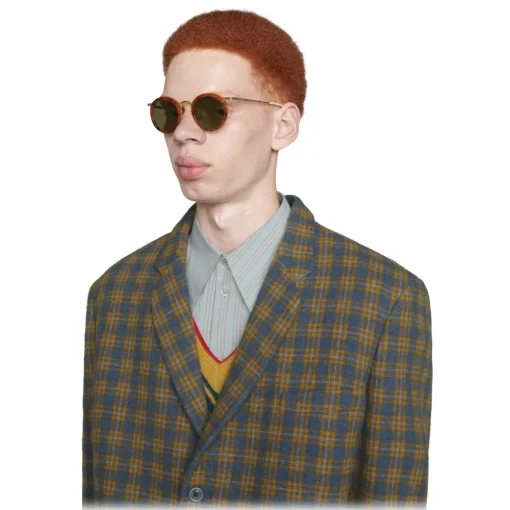 Gucci Eyewear Gucci - Round Acetate and Metal Sunglasses - Tortoiseshell - - Avvenice