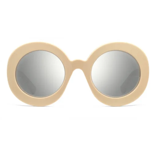 Gucci Eyewear Gucci - Round Acetate Sunglasses - Ivory - - Avvenice