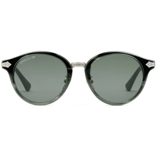 Gucci Eyewear Gucci - Round Acetate Sunglasses - Grey Turtle Acetate - - Avvenice