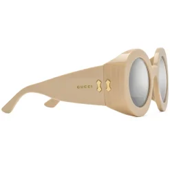 Gucci Eyewear Gucci - Round Acetate Sunglasses - Ivory - - Avvenice