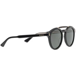 Gucci Eyewear Gucci - Round Acetate Sunglasses - Black Acetate with Turtle Detail - - Avvenice