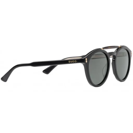 Gucci Eyewear Gucci - Round Acetate Sunglasses - Black Acetate with Turtle Detail - - Avvenice