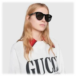 Gucci Eyewear Gucci - Round Acetate Sunglasses - Black Crystal Stars - - Avvenice^ Sunglasses & Eyewear