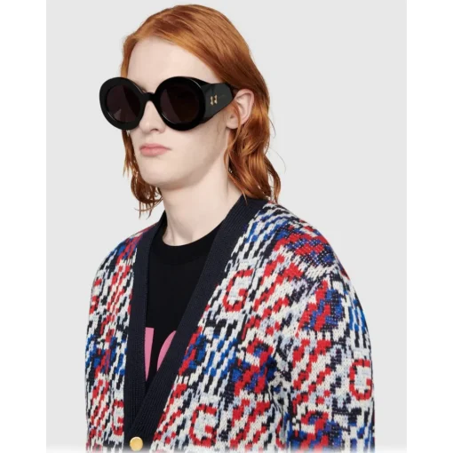 Gucci Eyewear Gucci - Round Acetate Sunglasses - Black - - Avvenice^ Sunglasses & Eyewear