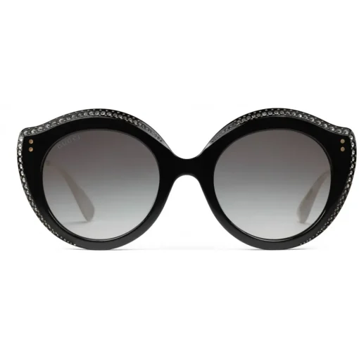Gucci Eyewear Gucci - Round Frame Acetate Sunglasses - Black Acetate - - Avvenice^ Sunglasses & Eyewear