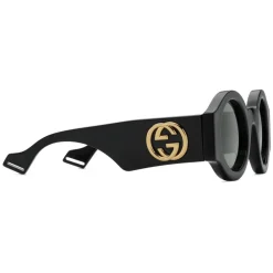 Gucci Eyewear Gucci - Round Frame Acetate Sunglasses - Black - - Avvenice^ Sunglasses & Eyewear