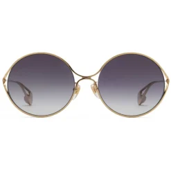 Gucci Eyewear Gucci - Round Frame Metal Sunglasses - Gold and Silver - - Avvenice^ Sunglasses & Eyewear