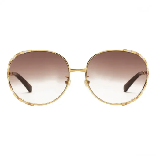 Gucci Eyewear Gucci - Round Metal Sunglasses - Gold Beige Ivory - - Avvenice^ Sunglasses & Eyewear