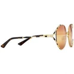 Gucci Eyewear Gucci - Round Metal Sunglasses - Gold Ivory Black - - Avvenice