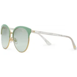 Gucci Eyewear Gucci - Specialized Fit Round Frame Metal Sunglasses - Sage Green - - Avvenice^ Sunglasses & Eyewear