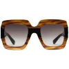 Gucci Eyewear Gucci - Square Acetate Sunglasses - Black and Turtle Acetate - - Avvenice