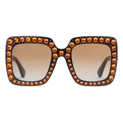 Gucci Eyewear Gucci - Square Acetate Sunglasses Elton John - Dark Blue - - Avvenice