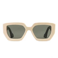 Gucci Eyewear Gucci - Square Acetate Sunglasses - Mix Black Ivory - - Avvenice