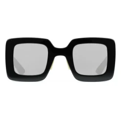 Gucci Eyewear Gucci - Square Acetate Sunglasses - Black Mirror Grey - - Avvenice