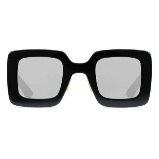 Gucci Eyewear Gucci - Square Acetate Sunglasses - Black Mirror Grey - - Avvenice