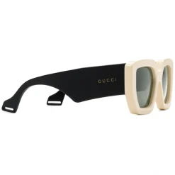 Gucci Eyewear Gucci - Square Acetate Sunglasses - Mix Black Ivory - - Avvenice