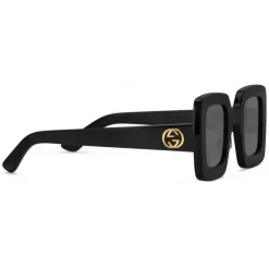 Gucci Eyewear Gucci - Square Acetate Sunglasses - Black Mirror Grey - - Avvenice