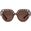 Gucci Eyewear Gucci - Square Frame Acetate Sunglasses with Heart Crystalss -Tortoiseshell Acetate - - Avvenice