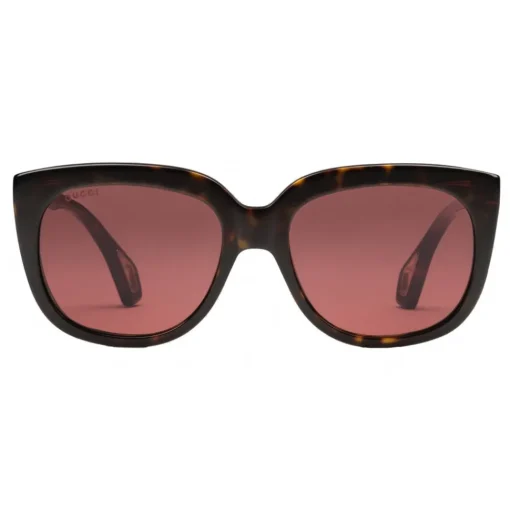 Gucci Eyewear Gucci - Square Frame Sunglasses with Blinkers - Dark Tortoiseshell Acetate - - Avvenice^ Sunglasses & Eyewear