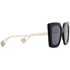 Gucci Eyewear Gucci - Square Frame Sunglasses - Glossy Black - - Avvenice^ Sunglasses & Eyewear