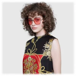 Gucci Eyewear Gucci - Square Frame Sunglasses - Pink - - Avvenice^ Sunglasses & Eyewear