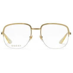 Gucci Eyewear Gucci - Square Metal Sunglasses - Gold - - Avvenice