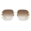Gucci Eyewear Gucci - Square Metal Sunglasses - Brown - - Avvenice^ Sunglasses & Eyewear
