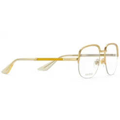 Gucci Eyewear Gucci - Square Metal Sunglasses - Gold - - Avvenice