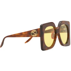 Gucci Eyewear Gucci - Square Sunglasses - Tortoise - - Avvenice