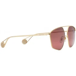 Gucci Eyewear Gucci - Square Sunglasses with Optimal Fit - Brick Red - - Avvenice^ Sunglasses & Eyewear