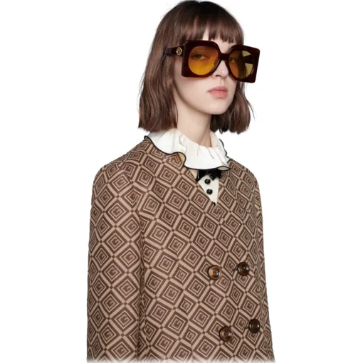 Gucci Eyewear Gucci - Square Sunglasses - Tortoise - - Avvenice