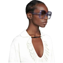 Gucci Eyewear Gucci - Square Sunglasses - Purple - - Avvenice