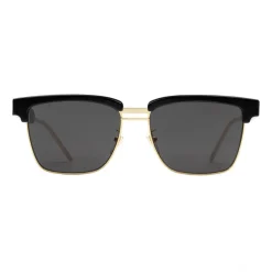 Gucci Eyewear Gucci - Squared Metal and Acetate Sunglasses - Black Dark - - Avvenice